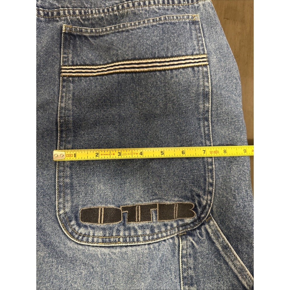 OTB Carpenter Wide Baggy Denim Jeans Men Skater Grunge Vintage JNCO Style 36x31 - Picture 16 of 16